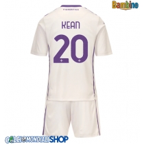 Maglie da calcio Fiorentina Moise Kean #20 Seconda Maglia Bambino 2025-26 Manica Corta (+ Pantaloni corti)